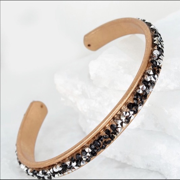 Jewelry - Black Druzy Cuff Bracelet